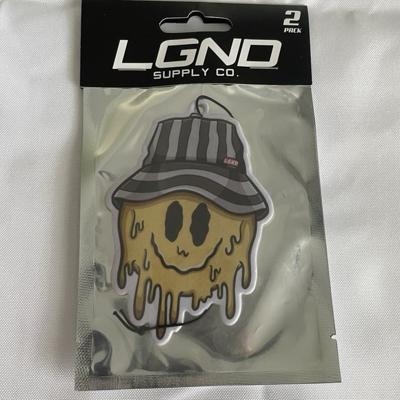 LGND Supply CO Car Freshener 2 Pack Smiley Face In Hat Popsicle Sealed - Picture 1 of 2